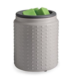 Flip Dish Fragrance Warmer - Gray Hobnail