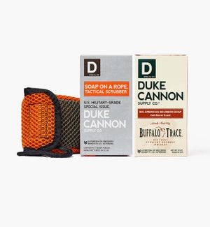 Big American Bourbon Soap and Tactical Scrubber Set