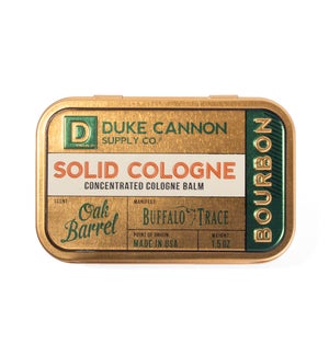 Bourbon Solid Cologne - Scent: woodsy, oak barrel..