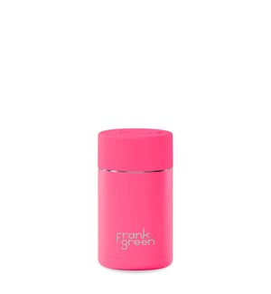 12oz Reusable Cup - Button Lid Neon Pink