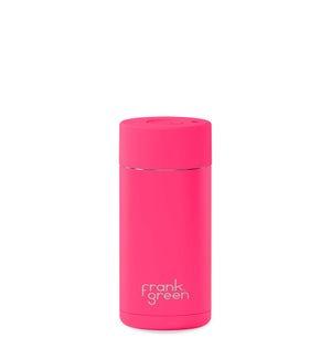 16oz Reusable Cup -Button Lid Neon Pink