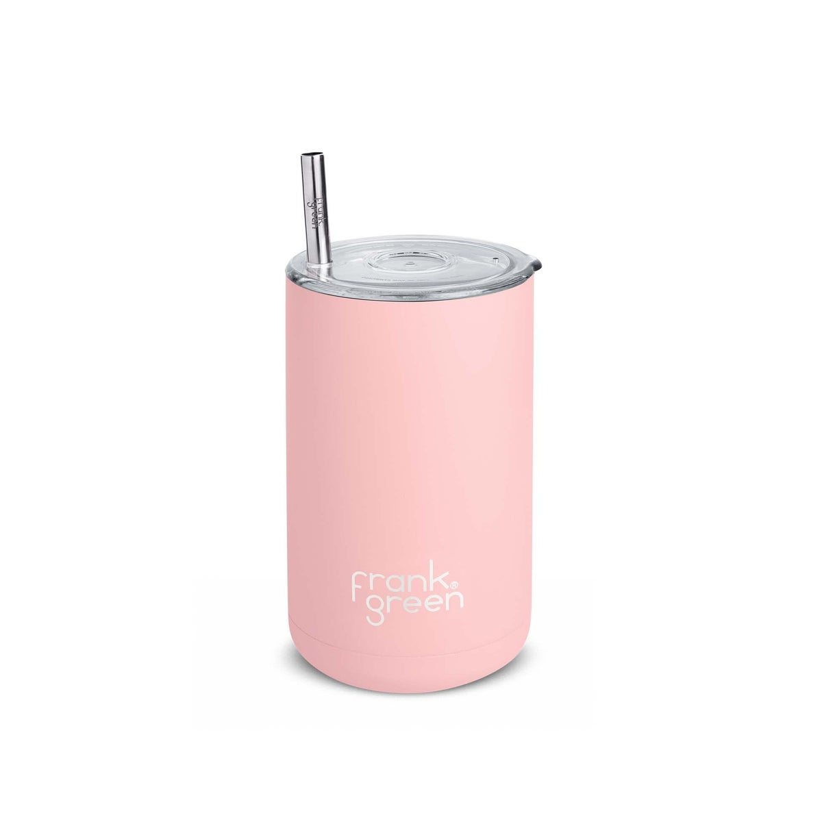 Iced Coffee Cup with Straw Blushed