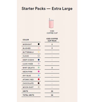 Extra Large Iced Coffee Cup Pack 24 pcs