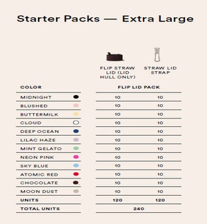 Extra Large Flip Lid Pack 240 pcs