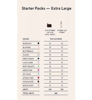 Extra Large Flip Lid Pack 240 pcs