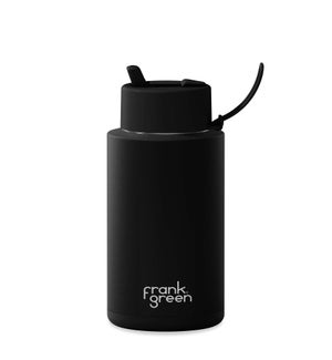 34oz Grip Finish Reusable Bottle - Flip Straw Lid Midnight