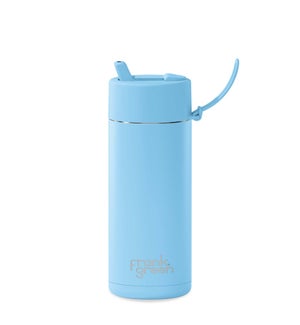 20oz Reusable Bottle - Flip Straw Lid Sky Blue