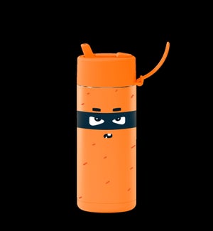 20oz Reusable Bottle - Flip Straw Lid Robin (Neon Orange)