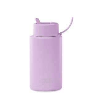 34oz Reusable Bottle - Flip Straw Lid Midnight