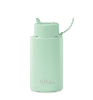 34oz Reusable Bottle - Flip Straw Lid Mint Gelato