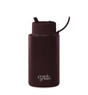 34oz Reusable Bottle - Flip Straw Lid Chocolate