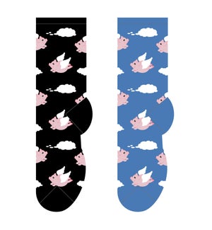Flying Pigs - 3 pairs each of 2 colours