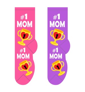 #1 Mom - 3 pairs each of 2 colours