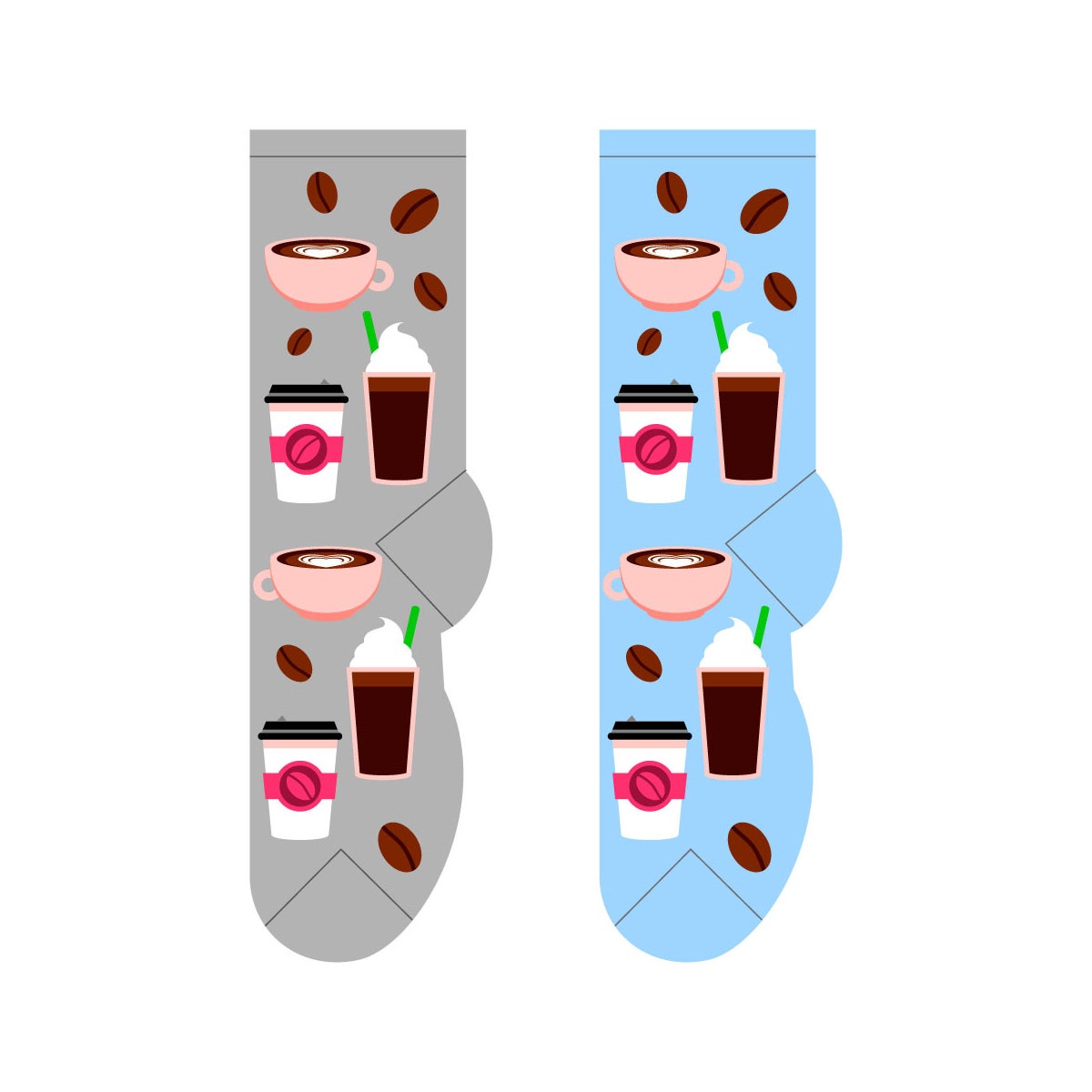 Iced and Hot Coffee