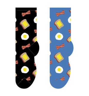 Bacon and Eggs - 3 pairs each of 2 colours
