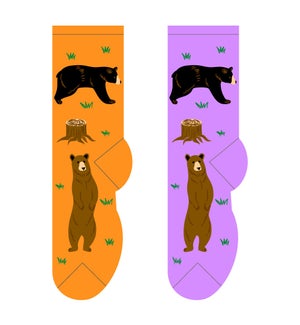 Black Bear - 3 pairs each of 2 colours