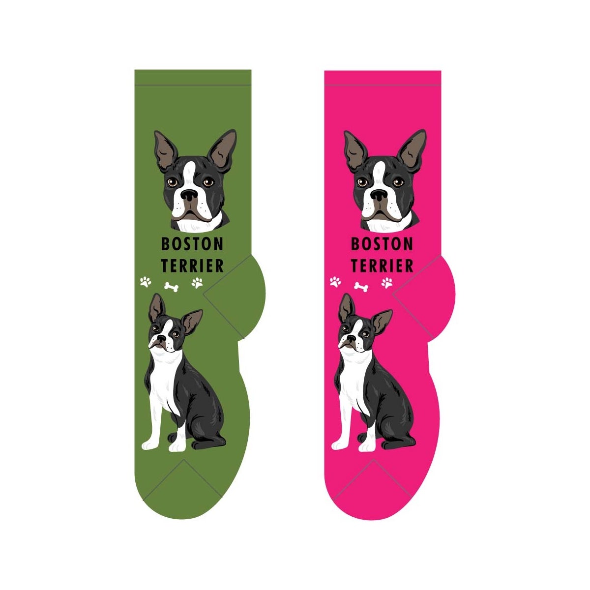 Boston Terrier - 6 pairs each of 2 colours