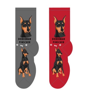 Doberman Pincher - 3 pairs each of 2 colours