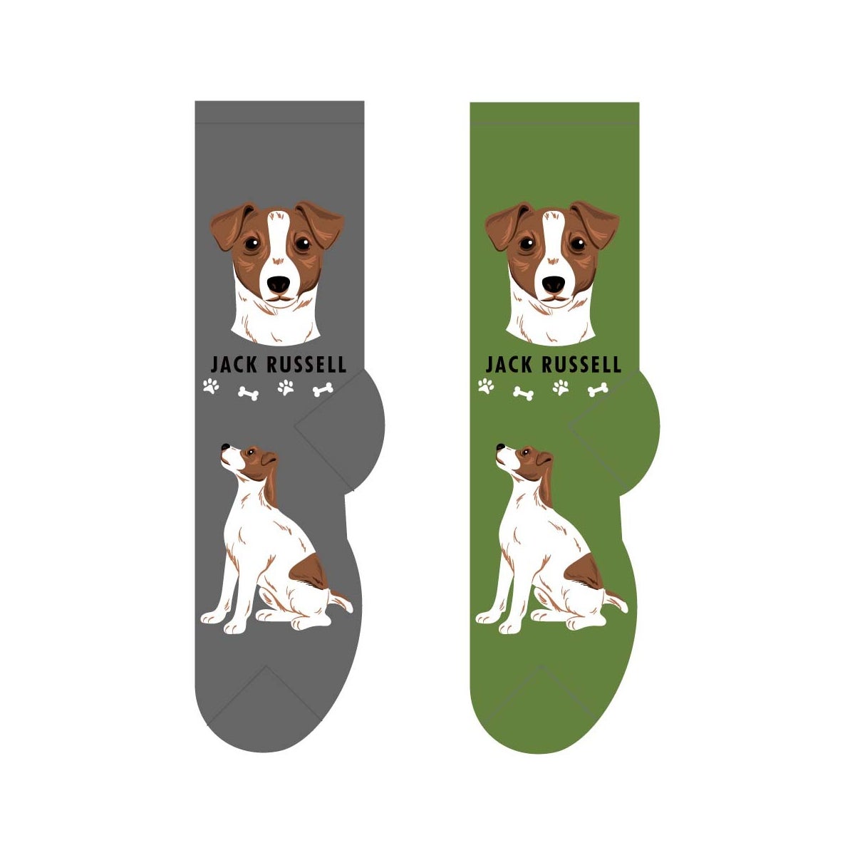 Jack Russell - 6 pairs each of 2 colours