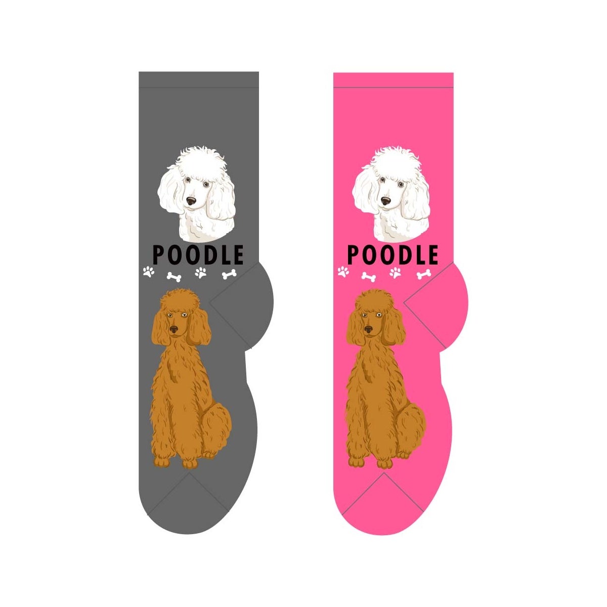 Poodle - 6 pairs each of 2 colours