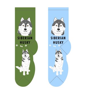 Siberian Husky - 3 pairs each of 2 colours
