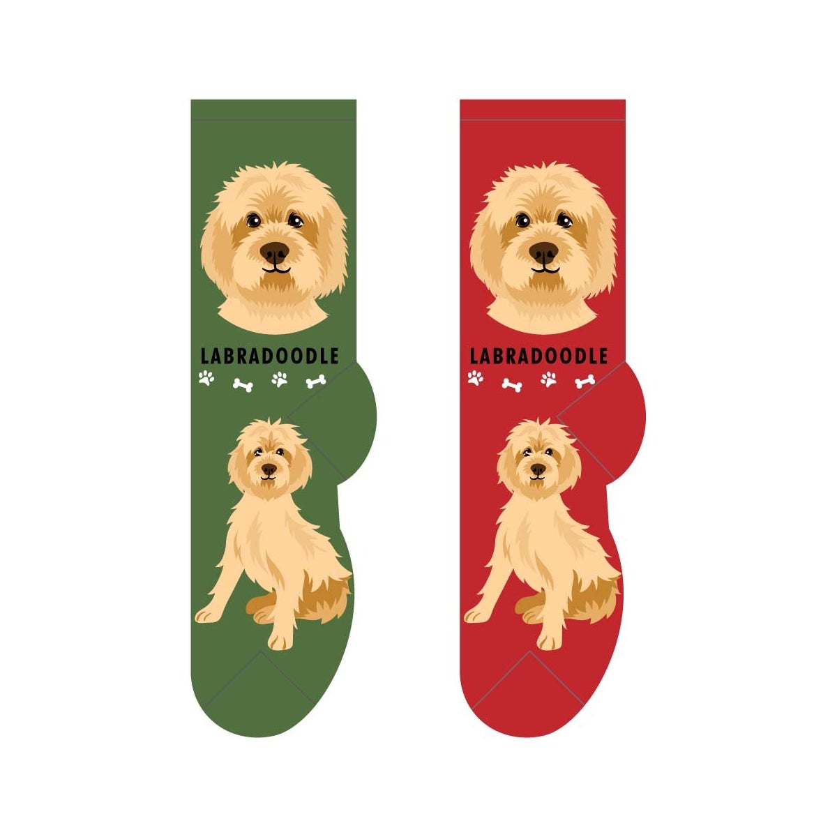Labradoodle - 6 pairs each of 2 colours