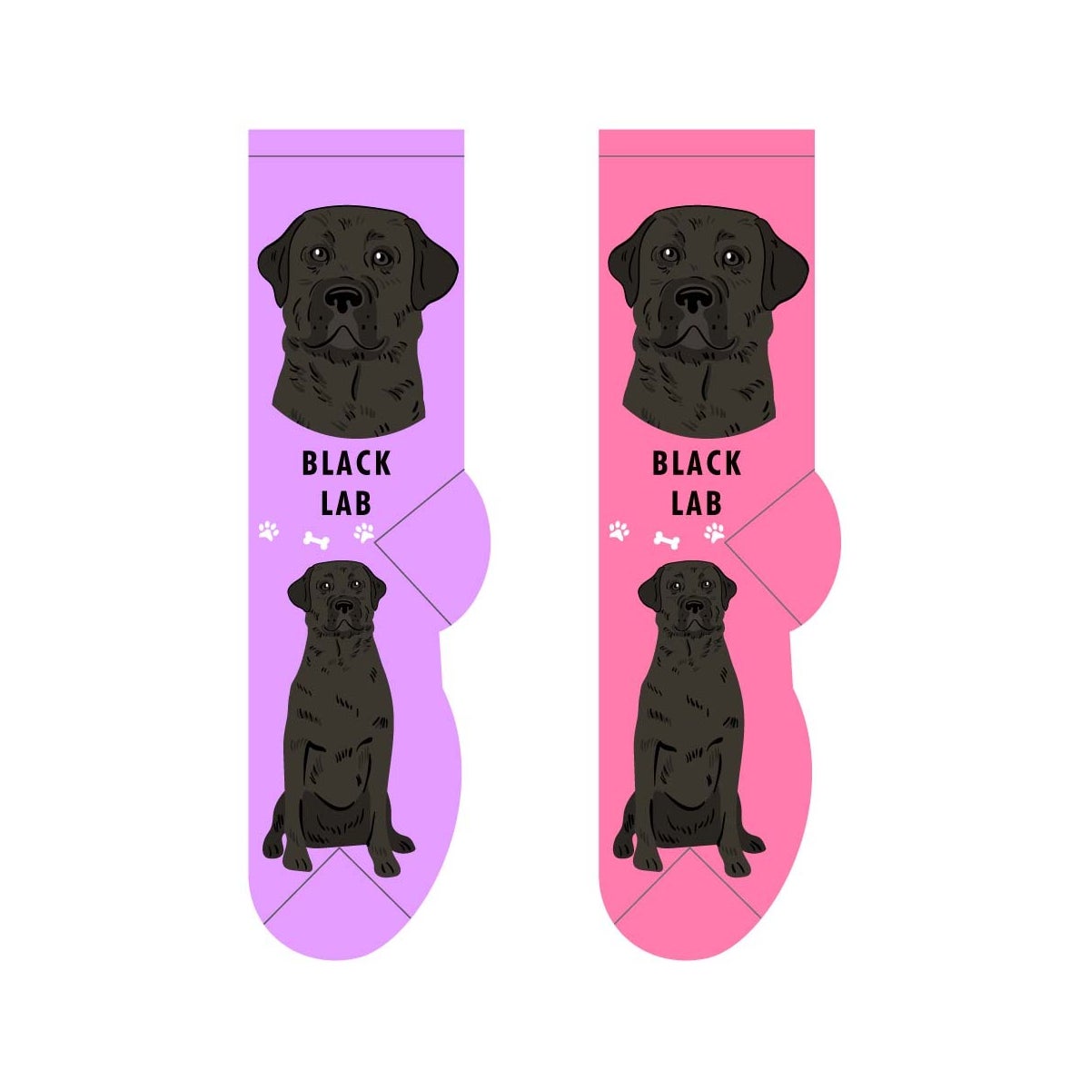 Black Lab - 6 pairs each of 2 colours