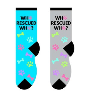 Who Rescued Who - 3 pairs each of 2 colours