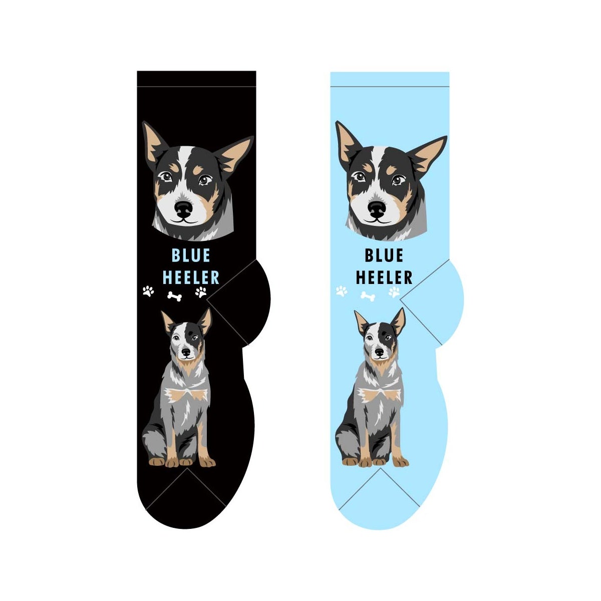 Blue Heeler - 6 pairs each of 2 colours