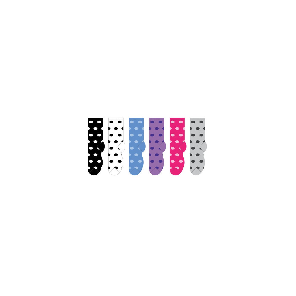 Fluffy Dots - 2 of each colour