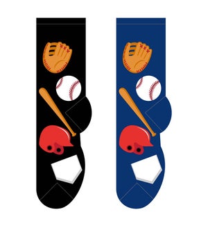 Baseball - 3 pairs each of 2 colours