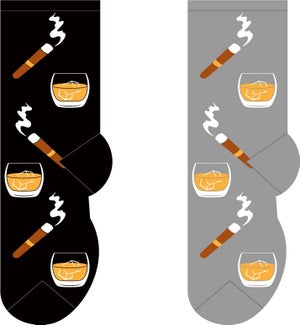Scotch and Cigars - 6 pairs each of 2 colours