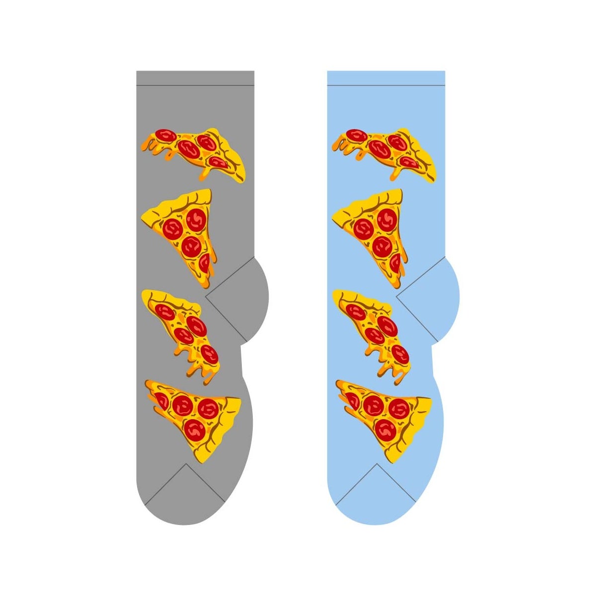 Pizza Slice - 6 pairs each of 2 colours