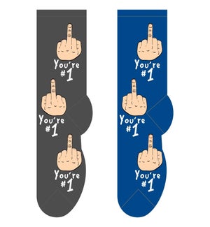You're #1 - 6 pairs each of 2 colours