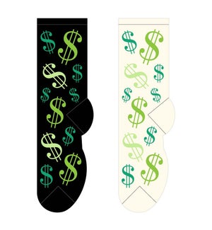 Dollar Signs - 3 pairs each of 2 colours
