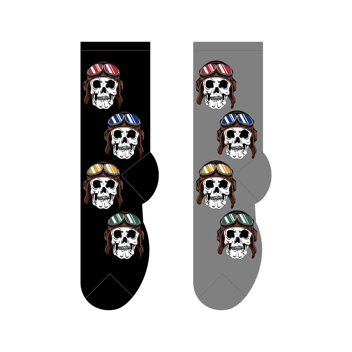 Aviator Skulls - 6 pairs each of 2 colours