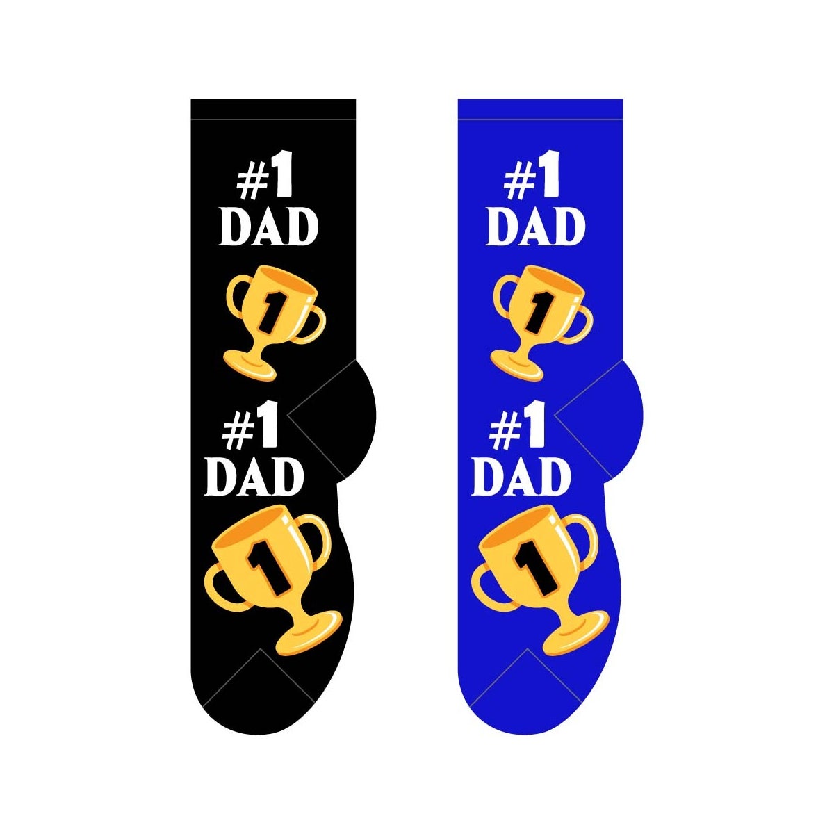 #1 Dad - 6 pairs each of 2 colours