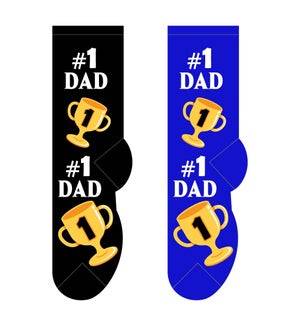 #1 Dad - 3 pairs each of 2 colours