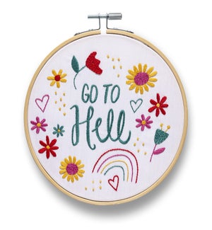 Go To Hell Embroidery Kit