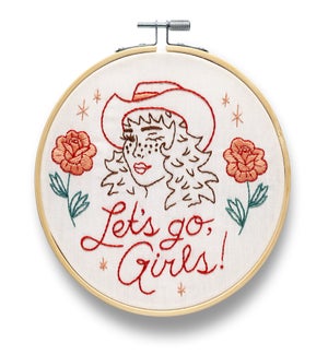 Lets Go Girls Embroidery Kit