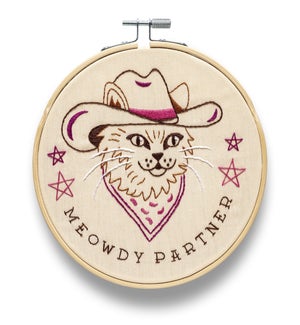 Meowdy Partner Embroidery Kit