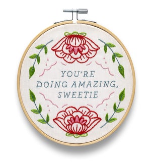 Youre Doing Amazing Sweetie Embroidery Kit