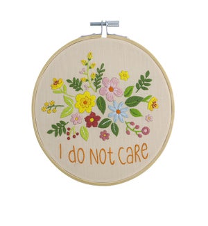 I Do Not Care Embroidery Kit