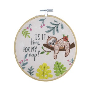 Is It Time For My Nap Embroidery Kit