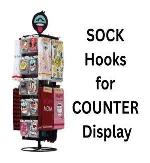 1-side SOCK Hooks for COUNTER Display