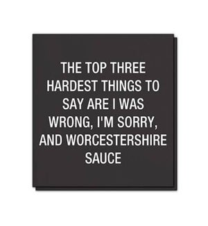 The top three hardest things to say Cocktail Napkins