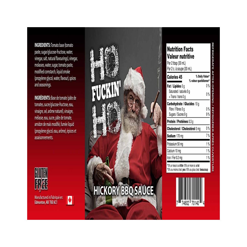 Ho Fuckin Ho Hickory BBQ Sauce