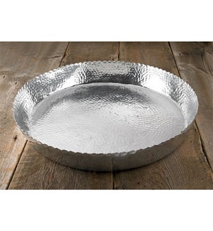 Hammered Round Tray, 25 in