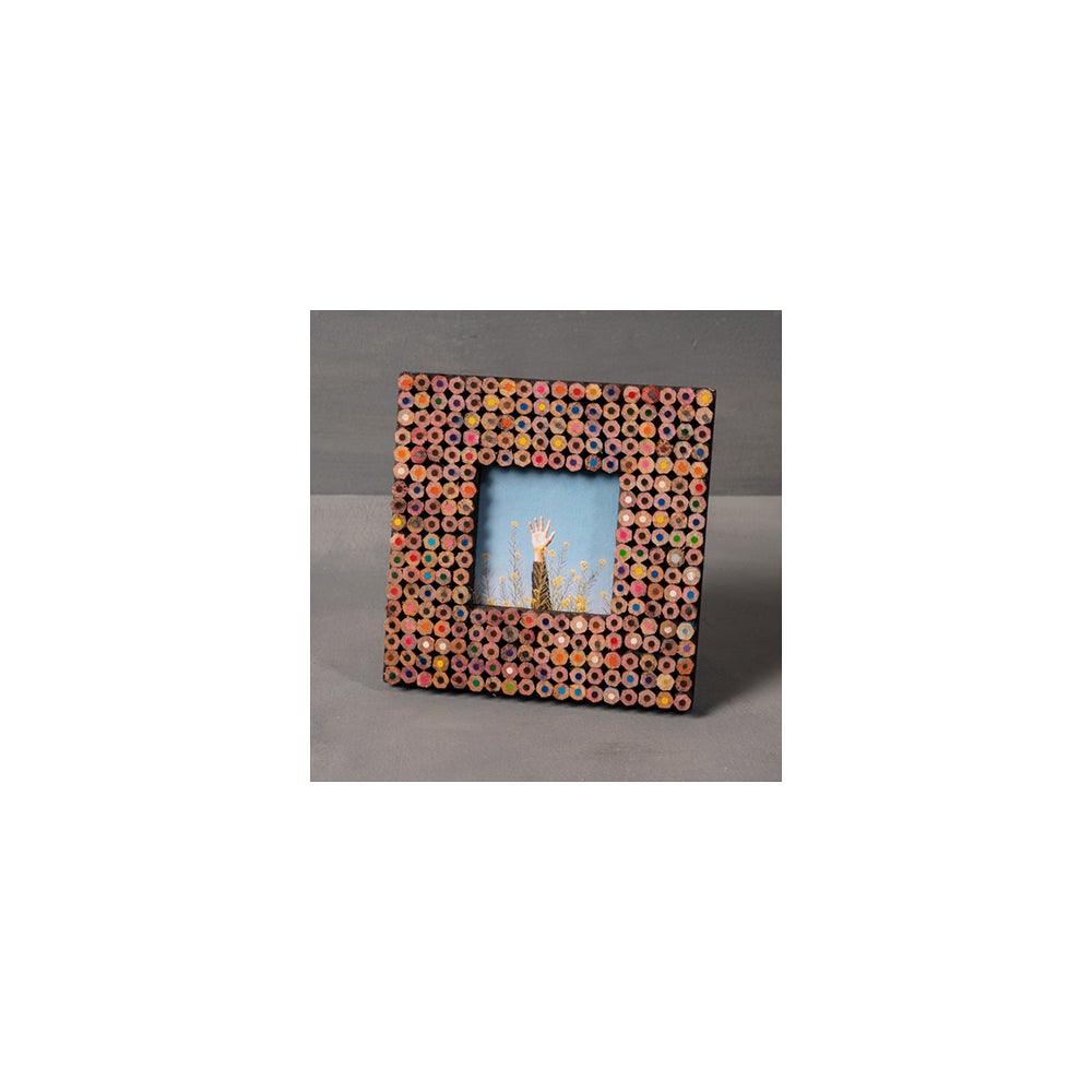 Colored Pencil Mosaic Frame