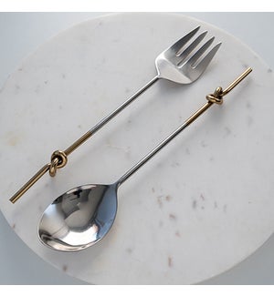 SS Gilded Knot Server Set of 2